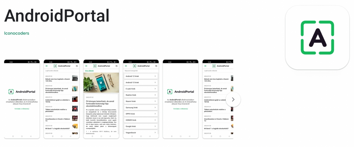 AndroidPortal – Alkalmazás